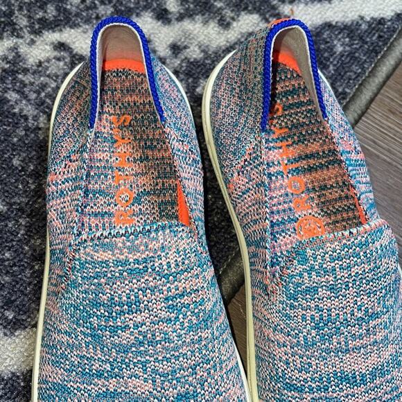 Rothy’s size 12 turquoise melange woman’s slide on snekers - Picture 5 of 12